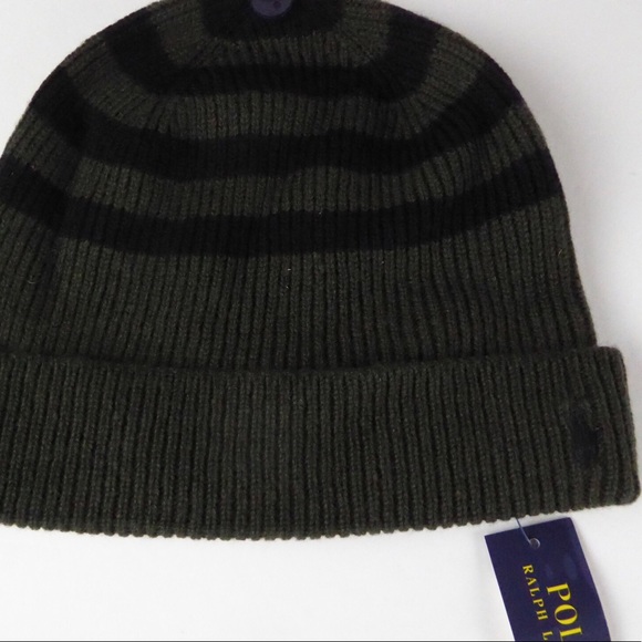 Polo Ralph Lauren Rugby Striped Wool Watch Cap Hat - Picture 5 of 8